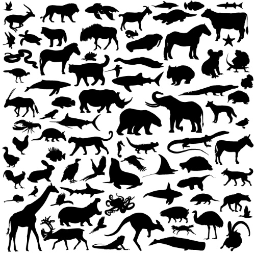 Animal Silhouettes 11xEPS