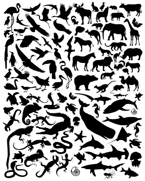 Animal Silhouettes 11xEPS