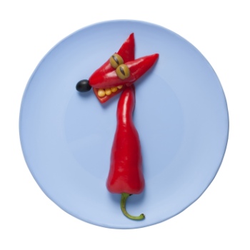 Creative Vegetables Animals on White Background 40xJPG