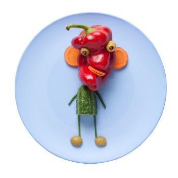 Creative Vegetables Animals on White Background 40xJPG