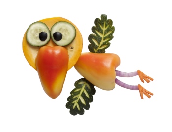 Creative Vegetables Animals on White Background 40xJPG