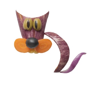 Creative Vegetables Animals on White Background 40xJPG