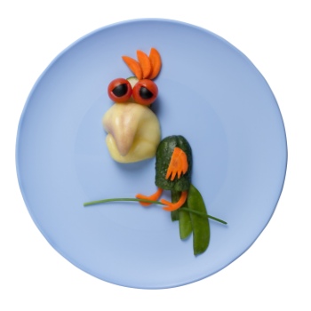 Creative Vegetables Animals on White Background 40xJPG