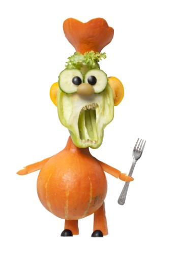 Creative Vegetables Animals on White Background 40xJPG