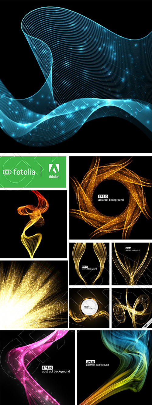 Abstract Light Wave Futuristic Backgrounds 47xEPS Abstract Light Wave Futuristic Backgrounds 47xEPS