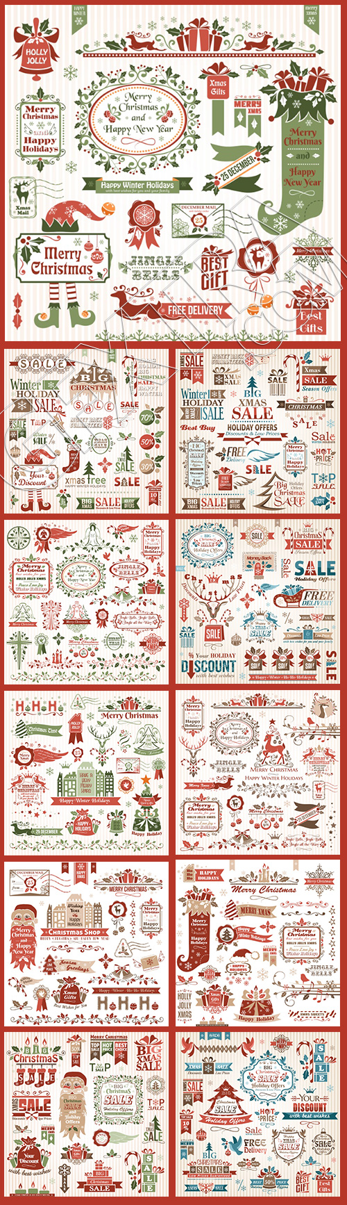 Christmas Design Elements 23xEPS