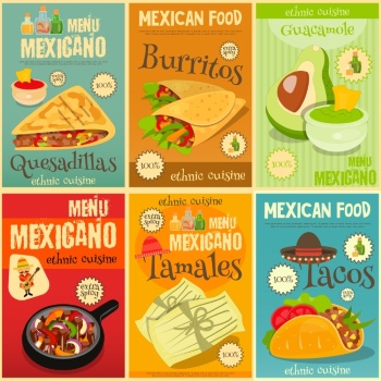 Mexican Food Design Elements 35xEPS