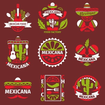 Mexican Food Design Elements 35xEPS
