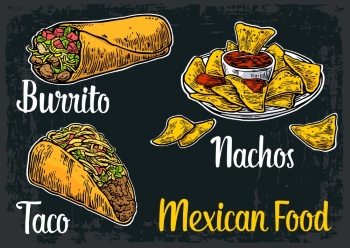Mexican Food Design Elements 35xEPS