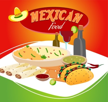 Mexican Food Design Elements 35xEPS