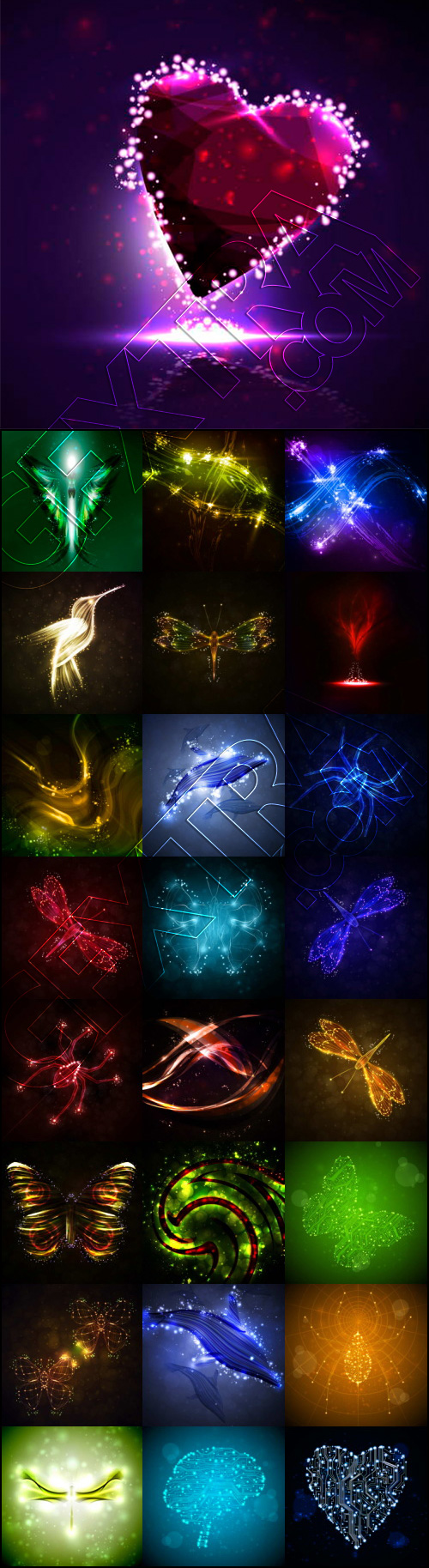 Abstract Backgrounds Collection #1, 25xEPS