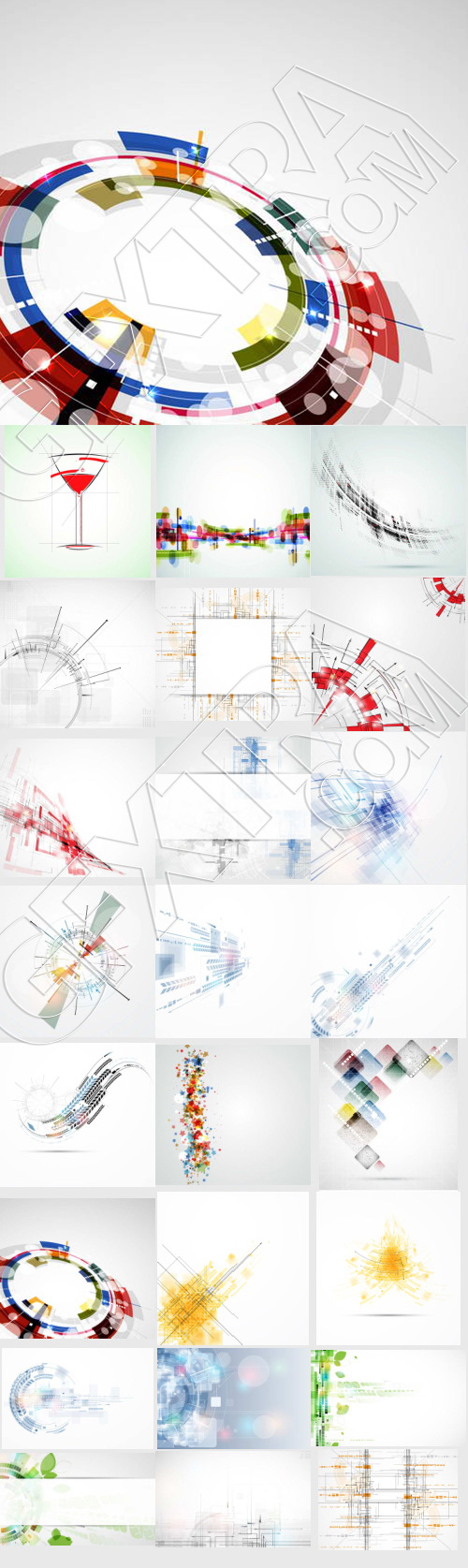 Abstract Backgrounds Collection #3, 23xEPS & 2xJPG