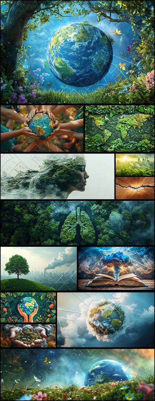 Green World & Environmental Disasters #2, 25xJPEG