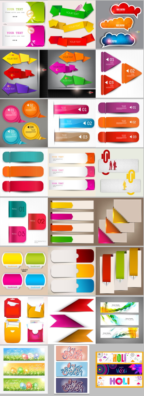 Abstract Banners & Headers #2, 100xEPS