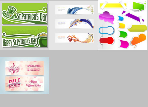 Abstract Banners & Headers #2, 100xEPS