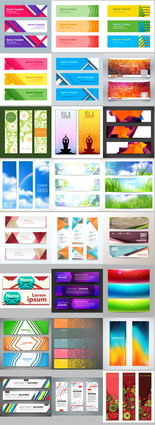 Abstract Banners & Headers #3, 100xEPS