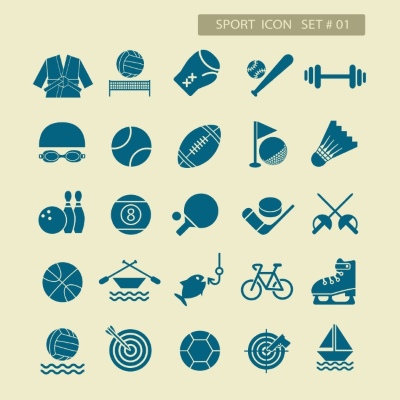 Vector Sport Icons 25xEPS