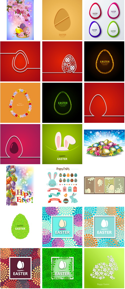 Happy Easter Bundle 175xEPS