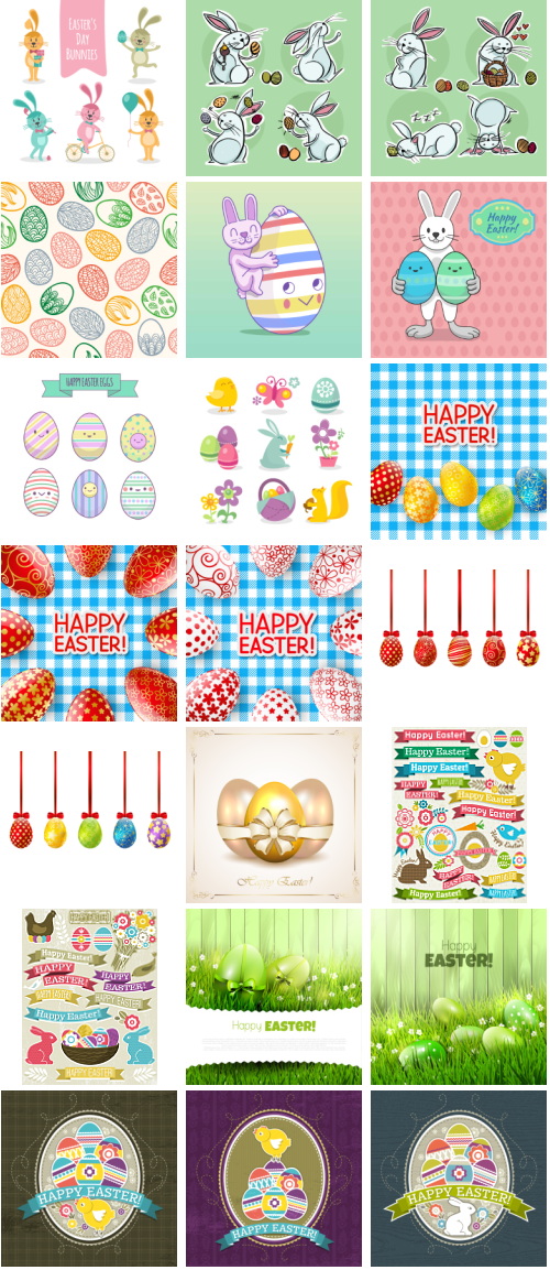 Happy Easter Bundle 175xEPS