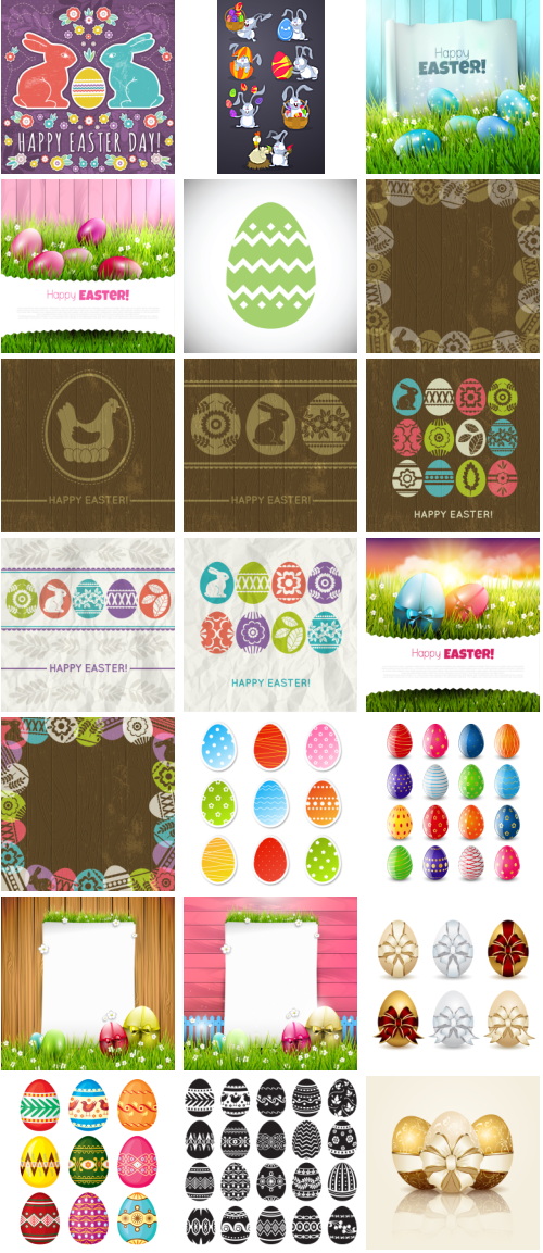 Happy Easter Bundle 175xEPS