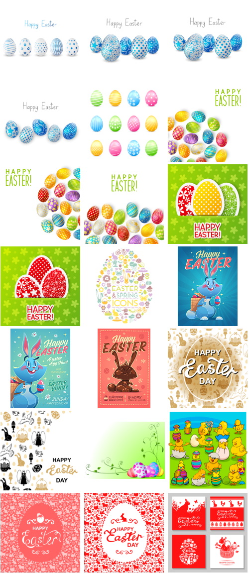 Happy Easter Bundle 175xEPS