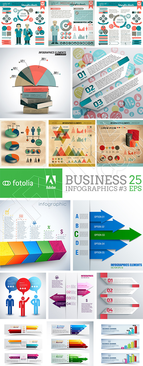 Business Infographics #3, 25xEPS
