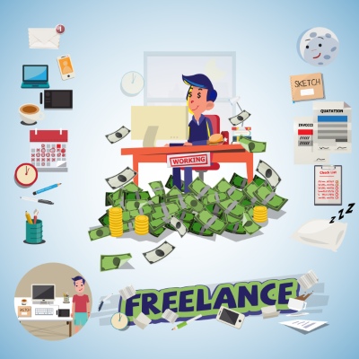 Funny Cartoon People and Characters of Different Profession 25xEPS