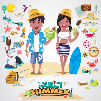 Funny Cartoon People and Characters of Different Profession 25xEPS