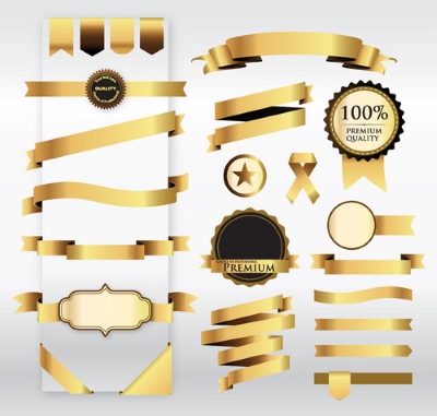 Different Gold Design Elements 25xEPS