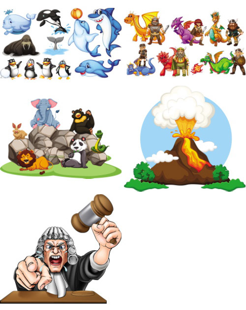 Mix Cartoon Illustration #1, 25xEPS