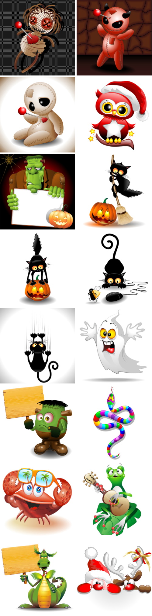 Mix Cartoon Illustration #2, 50xEPS Mix Cartoon Illustration #2, 50xEPS