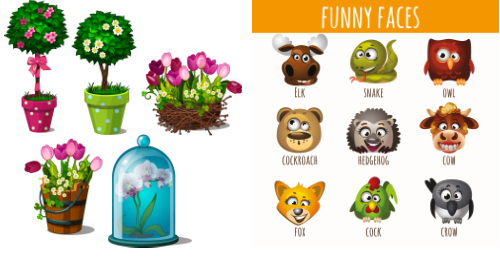 Mix Cartoon Illustration #3, 22xEPS