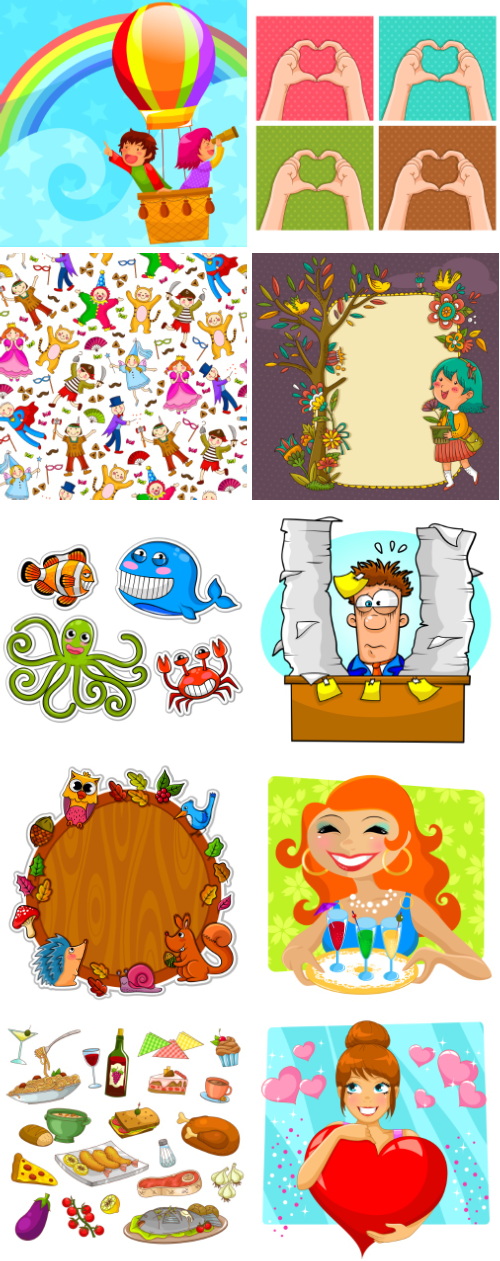 Mix Cartoon Illustration #5, 50xEPS Mix Cartoon Illustration #5, 50xEPS