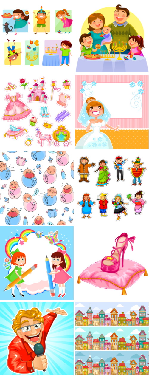 Mix Cartoon Illustration #6, 50xEPS Mix Cartoon Illustration #6, 50xEPS