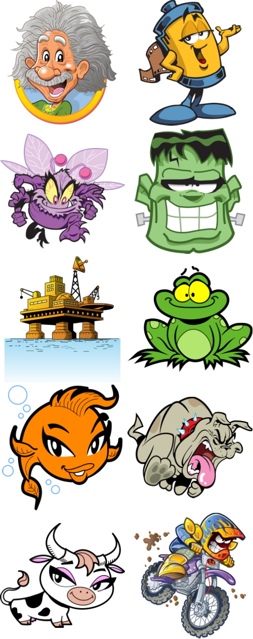 Mix Cartoon Illustration #8, 44xEPS