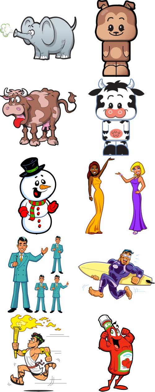 Mix Cartoon Illustration #8, 44xEPS