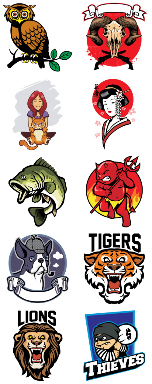 Mix Cartoon Illustration #9, 50xEPS