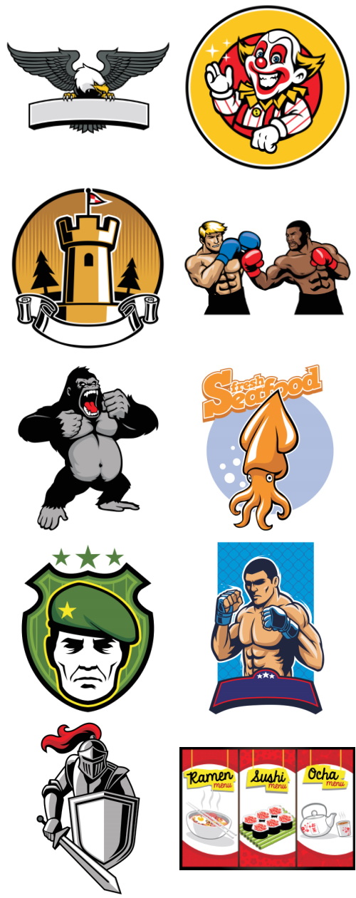 Mix Cartoon Illustration #9, 50xEPS