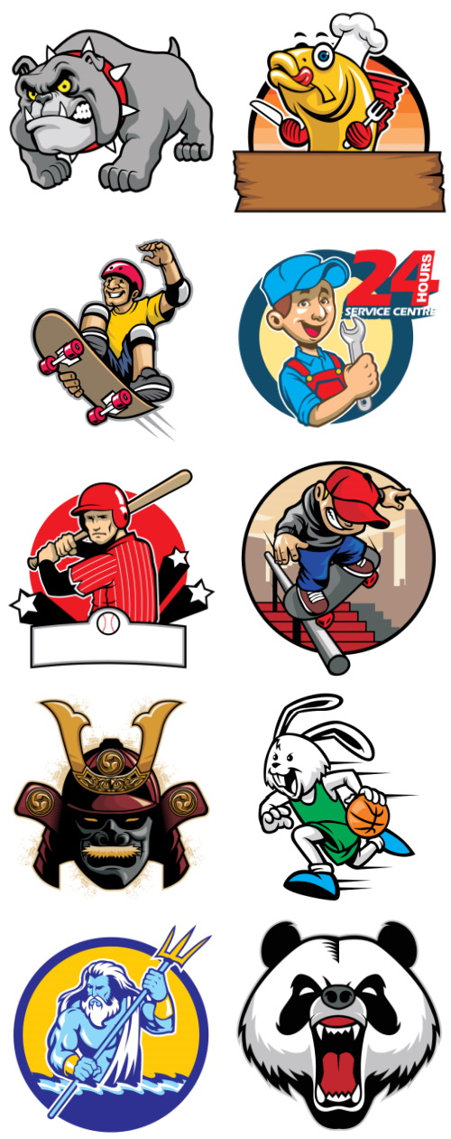 Mix Cartoon Illustration #9, 50xEPS