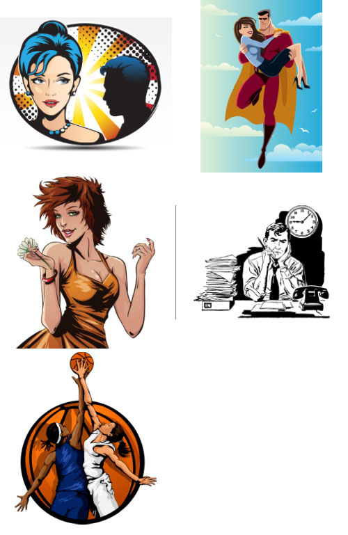 Mix Cartoon Illustration #12, 25xEPS