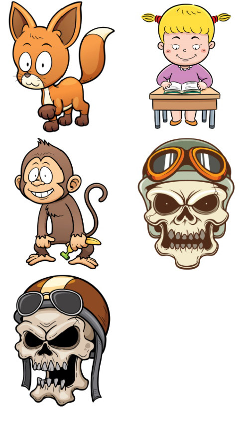 Mix Cartoon Illustration #23, 25xEPS