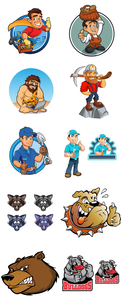 Mix Cartoon Illustration #24, 25xEPS