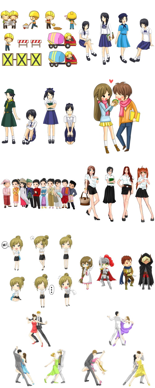 Mix Cartoon Illustration #26, 40xEPS