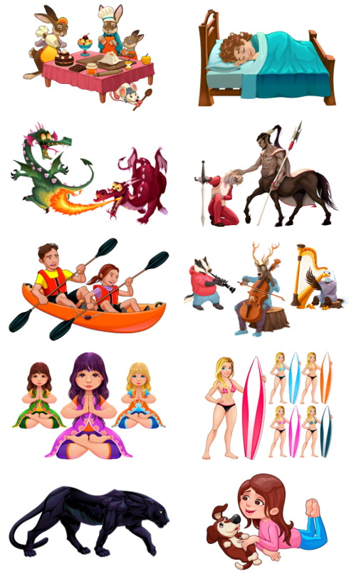 Mix Cartoon Illustration #32, 25xEPS Mix Cartoon Illustration #32, 25xEPS