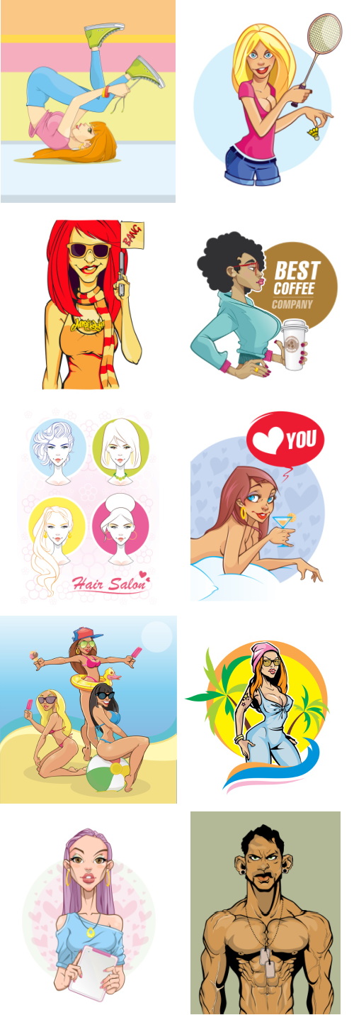 Mix Cartoon Illustration #33, 32xEPS Mix Cartoon Illustration #33, 32xEPS