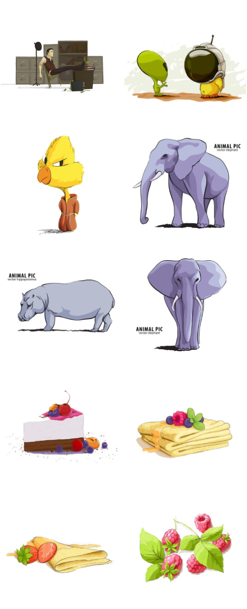 Mix Cartoon Illustration #34, 25xEPS