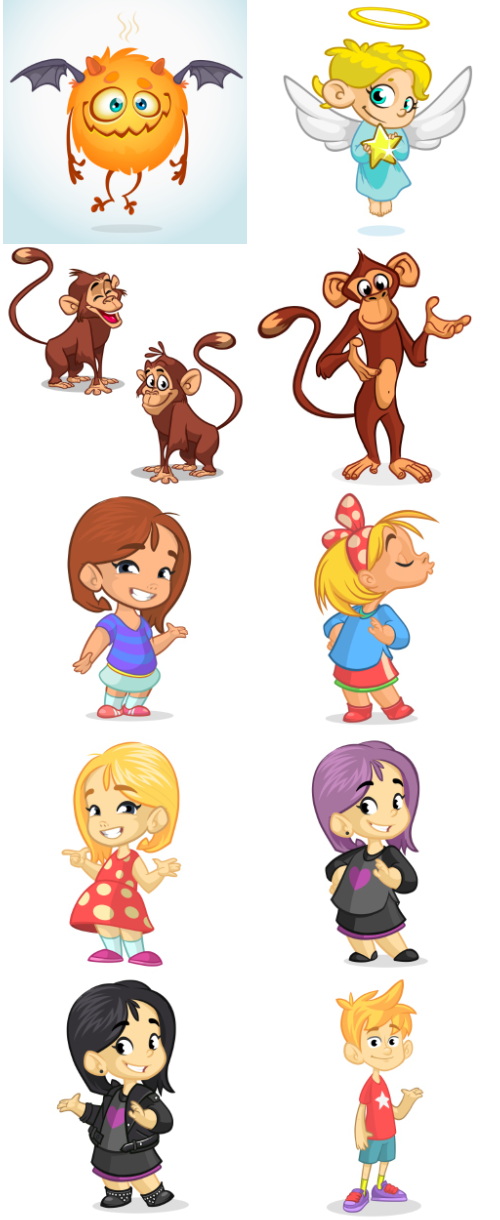 Mix Cartoon Illustration #37, 30xEPS