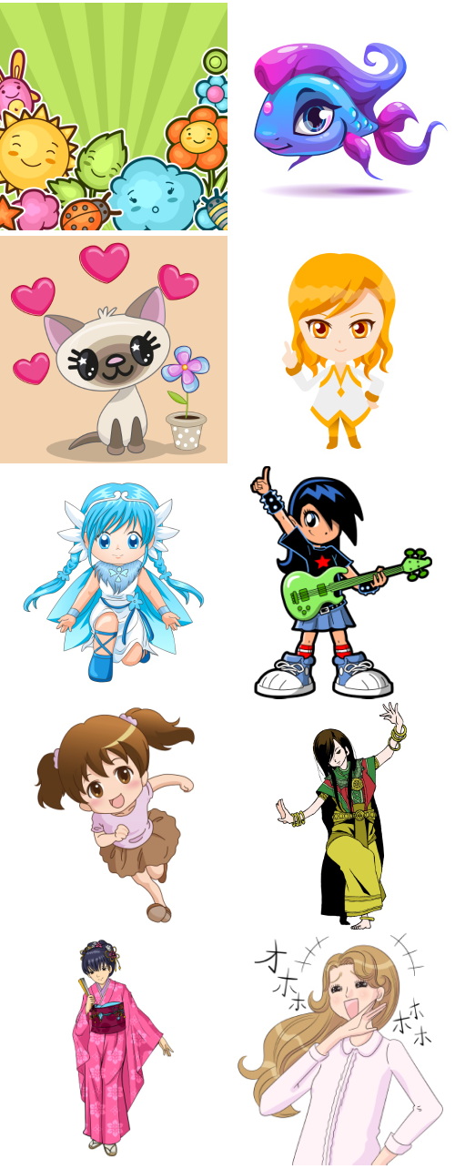 Mix Cartoon Illustration #39, 25xEPS Mix Cartoon Illustration #39, 25xEPS