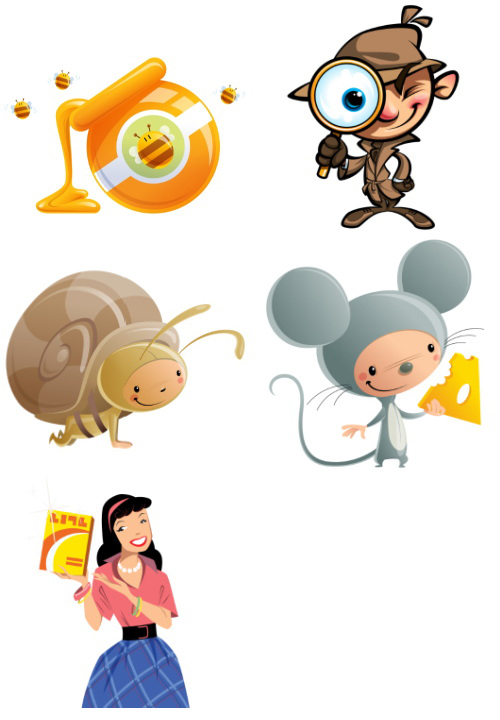 Mix Cartoon Illustration #40, 25xEPS