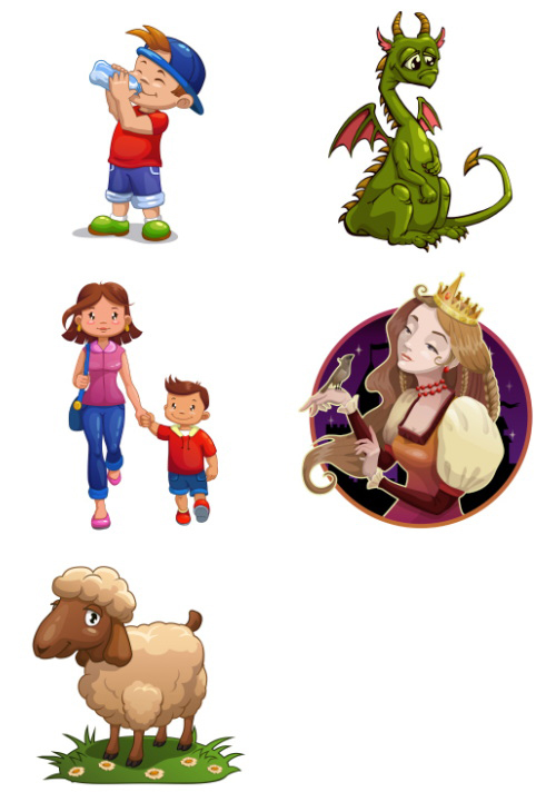 Mix Cartoon Illustration #46, 25xEPS